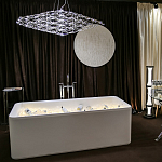 Люстра подвесная с тонкой металлической конструкцией цвета хром Quasar варинант исполнения - 8 | Loft Concept в Липецке