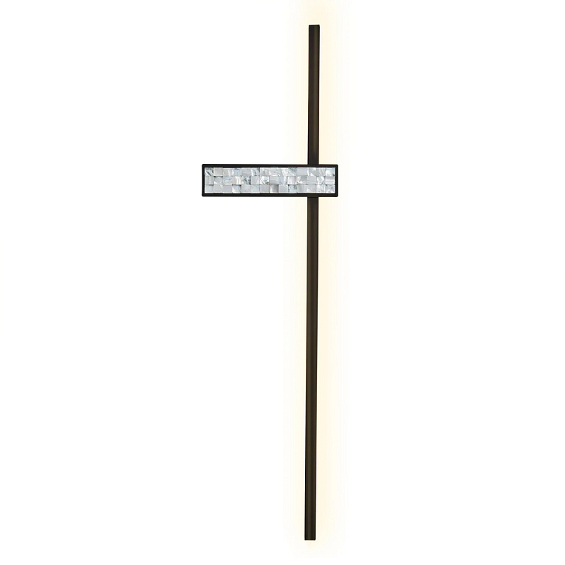 Бра с декором из перламутровой морской ракушки Touch of Marine Charm Черный Перламутровый в Липецке | Loft Concept 