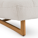 Кресло с обивкой букле Lino White  Boucle Armchair варинант исполнения - 5 | Loft Concept в Липецке