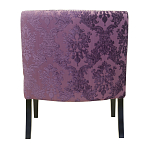 Полукресло с мягкой обивкой из жаккарда на 4-х ножках из массива березы Baroque Armchair violet варинант исполнения - 2 | Loft Concept в Липецке
