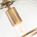 Потолочный светильник с прозрачным стеклянным шаром с эффектом пузырьков Hinkley варинант исполнения - 18 | Loft Concept в Липецке