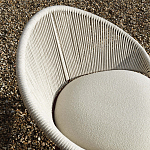 Дизайнерское уличное кресло с веревочной спинкой PETALO Armchair варинант исполнения - 4 | Loft Concept в Липецке