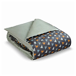 Постельное белье из сатина с принтом треугольники 150х200 см Triangular Dreams варинант исполнения - 1 | Loft Concept в Липецке