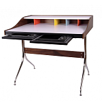 Письменный стол с 2-мя чёрными выдвижными ящиками и нишей с цветными разделителями Ballan варинант исполнения - 3 | Loft Concept в Липецке