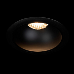 Встраиваемый спот светодиодный круглый черного цвета с углублением Ombra Lux  варинант исполнения - 1 | Loft Concept в Липецке