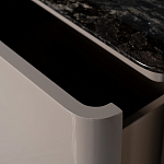 Тумба под телевизор с мраморной столешницей Presentability варинант исполнения - 4 | Loft Concept в Липецке