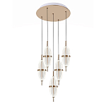 Люстра подвесная с прозрачными фактурными плафонами Reflection of Light варинант исполнения - 1 | Loft Concept в Липецке