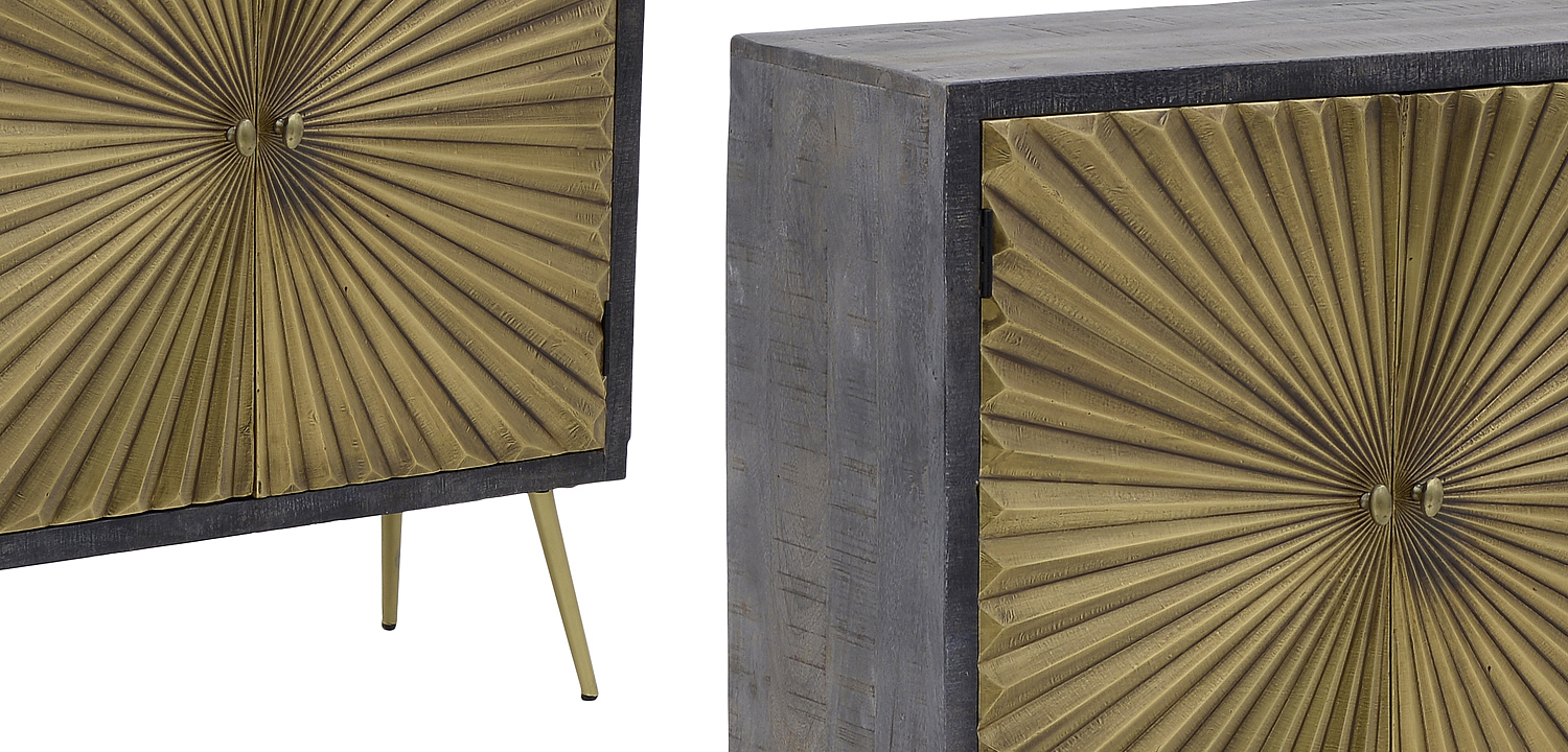 Комод с рельефным фасадом Loritz Sun Chest of Drawers Комод с рельефным фасадом Loritz Sun Chest of Drawers - Loft-Concept в Липецке