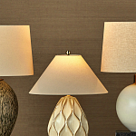 Настольная лампа с волнистым узором и абажуром в форме конуса Macrame варинант исполнения - 4 | Loft Concept в Липецке