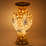 Настольная лампа из перламутра в виде вазы Indonesian Vase варинант исполнения - 2 | Loft Concept в Липецке