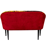 Диван двухместный из натурального бука красный с цветным принтом Impressionism in Art варинант исполнения - 2 | Loft Concept в Липецке