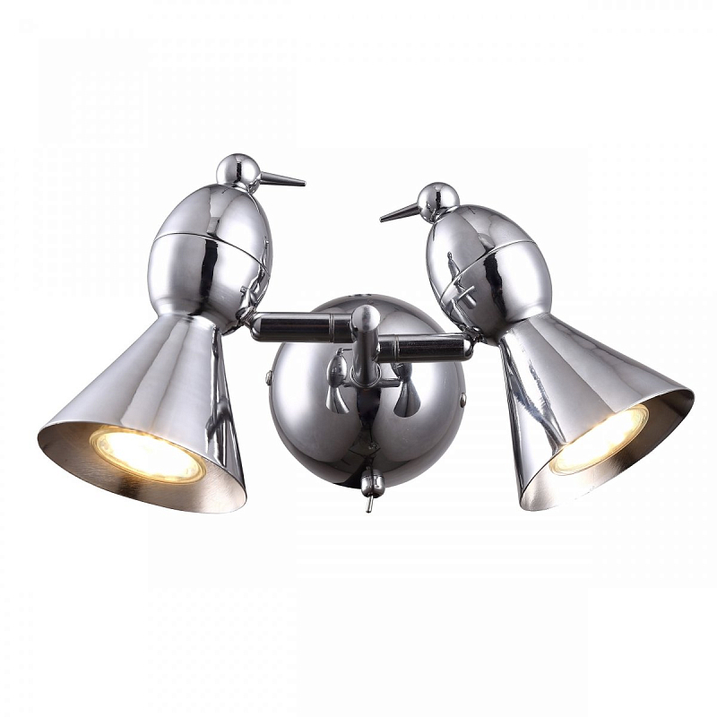 Бра Atelier Areti Alouette two Wall Lamp chrome Хром Бра Atelier Areti Alouette two Wall Lamp chrome Хром в Липецке | Loft Concept