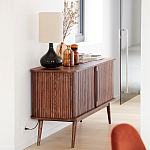 Низкий буфет с 2-мя раздвижными дверцами Toinette Light Cupboard варинант исполнения - 13 | Loft Concept в Липецке