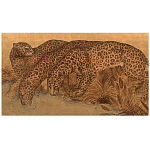 Картина с изображением Леопардов Leopards by stream варинант исполнения - 3 | Loft Concept в Липецке