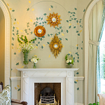 Обои ручная роспись Gingko Colourway SC-237 on grey painted Xuan paper варинант исполнения - 2 | Loft Concept в Липецке