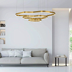 Люстра подвесная с 3-мя ассиметричными светодиодными лампами Golden Current варинант исполнения - 2 | Loft Concept в Липецке