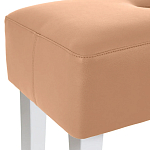 Мягкий пуф на белых ножках Winton Pouf варинант исполнения - 3 | Loft Concept в Липецке