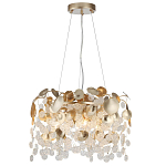 Люстра с декоративными подвесками из прозрачного стекла в форме монеток FAIRYTREE Light варинант исполнения - 3 | Loft Concept в Липецке