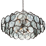 Люстра с каскадом из круглых стеклянных дисков Small Round Sequins варинант исполнения - 2 | Loft Concept в Липецке