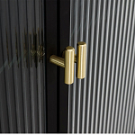 Сервант четырехдверный с рифленым стеклом The Keeper варинант исполнения - 3 | Loft Concept в Липецке