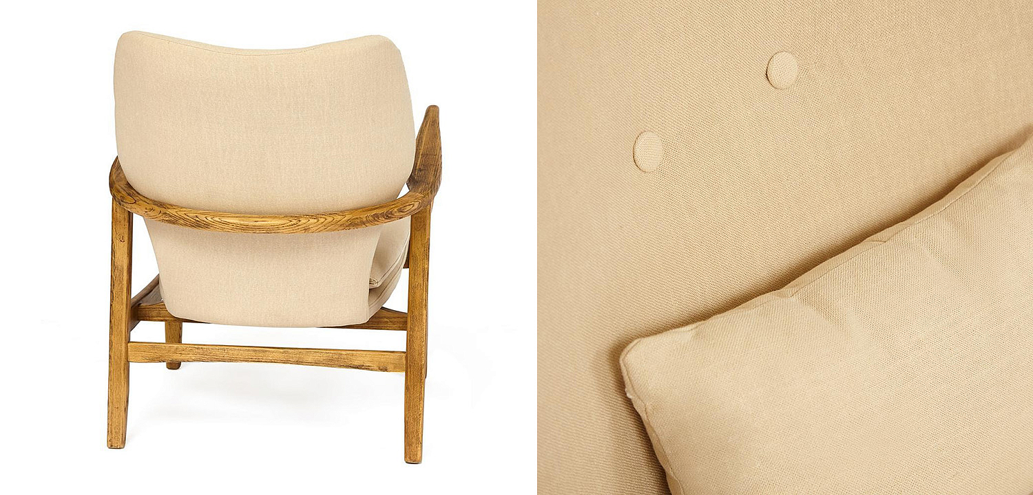 Кресло Makeshift armchair beige Кресло Makeshift armchair beige - Loft-Concept в Липецке