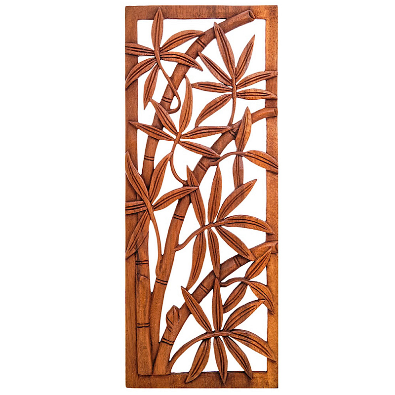 Панно из дерева Bamboo Panel With Trees Коричневый в Липецке | Loft Concept 