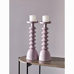 Подсвечник фигурный розовый Bright Accent 36 см варинант исполнения - 3 | Loft Concept в Липецке