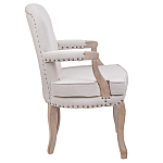 Кресло Aubrey Classical Armchair beige flax варинант исполнения - 2 | Loft Concept в Липецке