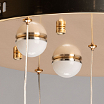 Люстра каскадная с 10-ю прозрачными плафонами Wave Line варинант исполнения - 11 | Loft Concept в Липецке