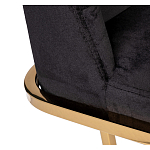 Стул обеденный велюровый черный с золотым каркасом Nobility варинант исполнения - 3 | Loft Concept в Липецке