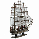 Декоративная модель деревянного тёмно-коричневого парусника в подарочной упаковке With The low варинант исполнения - 2 | Loft Concept в Липецке