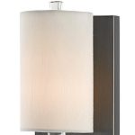 Бра на прозрачном штативе с тканевым абажуром в форме цилиндра Conciseness варинант исполнения - 1 | Loft Concept в Липецке