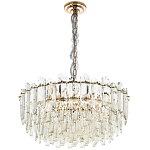 Круглая многоярусная люстра с хрустальным декором Cascade Waterfall Crystal Chandelier 12 варинант исполнения - 2 | Loft Concept в Липецке