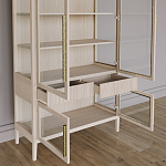 Витрина Primo со стеклянными фасадами и буфетом шпон Светлый дуб варинант исполнения - 5 | Loft Concept в Липецке