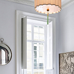 Люстра с тканевым плафоном и зелёной кисточкой Green Tassel варинант исполнения - 1 | Loft Concept в Липецке