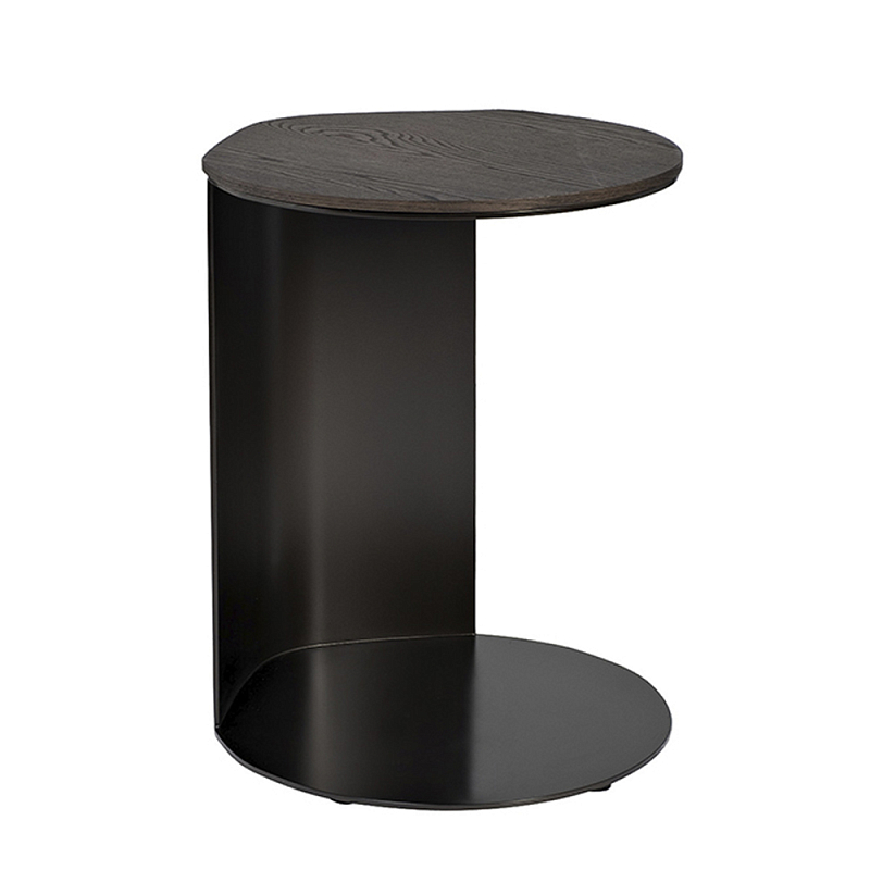 Столик журнальный приставной темный шпон Form Graphics Коричневый в Липецке | Loft Concept 