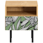Прикроватная тумба с изображением на ящике Elise Nightstand варинант исполнения - 10 | Loft Concept в Липецке