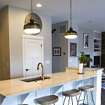 Подвесной светильник с круглым белым плафоном в индустриальном стиле Feiss варинант исполнения - 6 | Loft Concept в Липецке