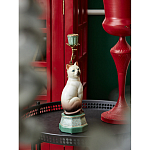 Подсвечник в виде кошки из фарфора с бронзовыми элементами Paradise Cat варинант исполнения - 5 | Loft Concept в Липецке