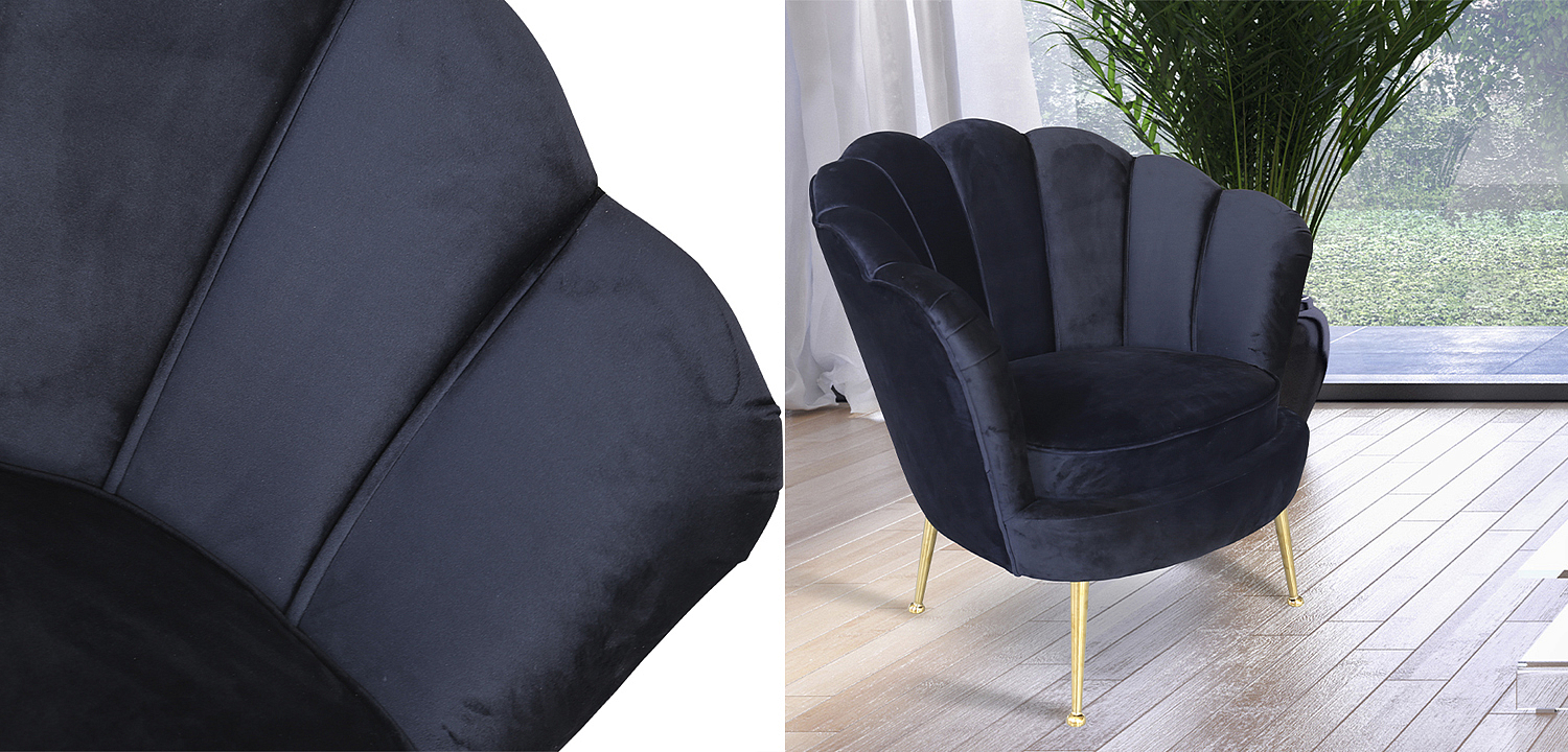 Кресло Trapezium Velur Black Кресло Trapezium Velur Black - Loft-Concept в Липецке