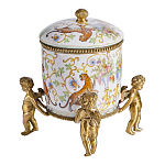 Шкатулка на ангелах из фарфора с бронзовыми элементам Eden Garden варинант исполнения - 2 | Loft Concept в Липецке