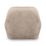 Барный стул со спинкой и подлокотниками на 4-х коричневых деревянных ножках Бежевый Велюр Ava Charm варинант исполнения - 3 | Loft Concept в Липецке