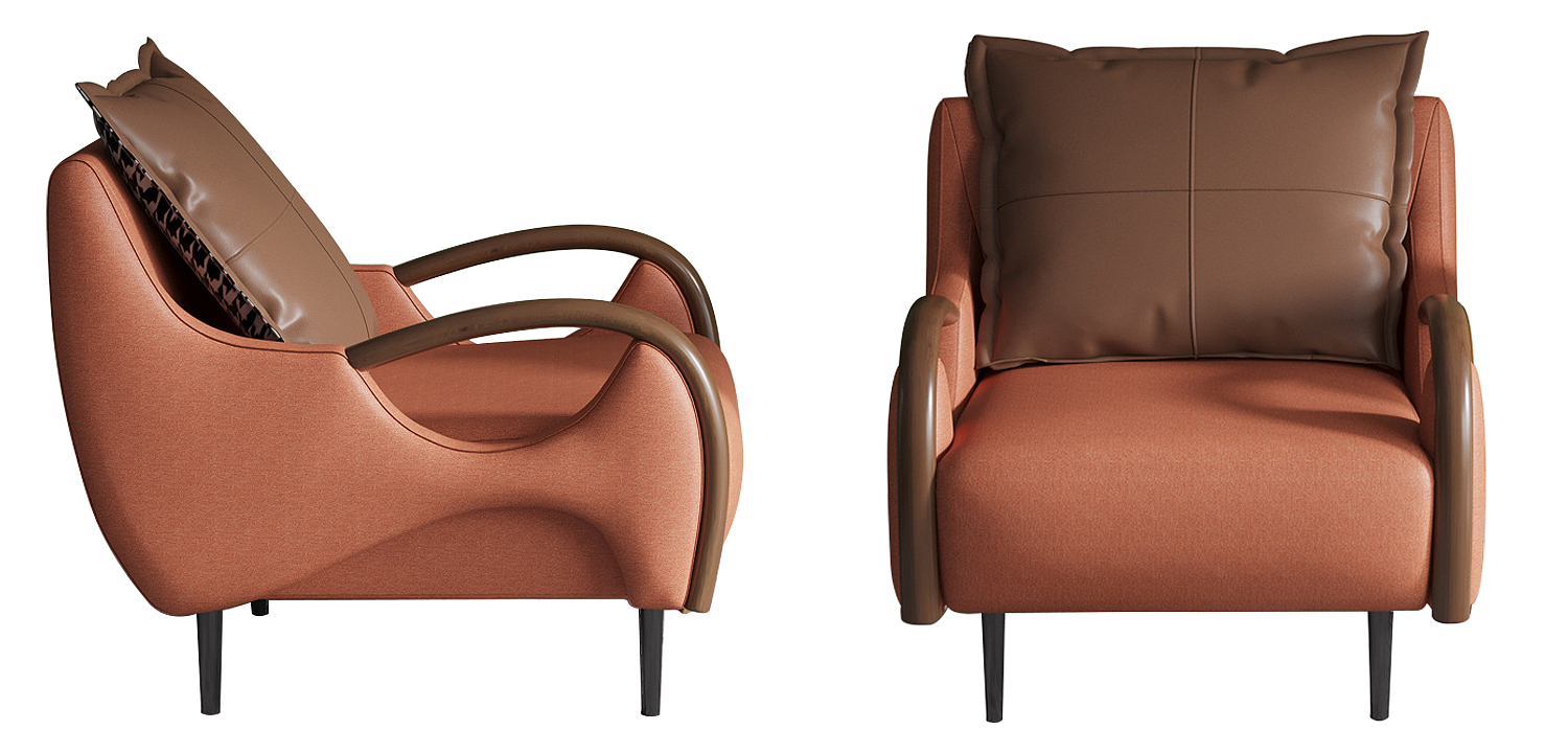Кресло Oliwier Orange Armchair Кресло Oliwier Orange Armchair - Loft-Concept в Липецке