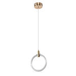 Подвесной светильник светодиодный в виде кольца Lighting Rings Gold варинант исполнения - 1 | Loft Concept в Липецке