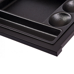 Письменный стол с 2-мя чёрными выдвижными ящиками и нишей с цветными разделителями Ballan варинант исполнения - 5 | Loft Concept в Липецке