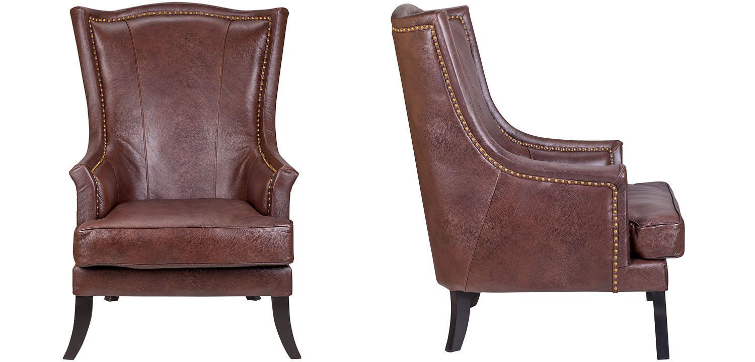 Кресло Gregoir Armchair light натуральная кожа Кресло Gregoir Armchair light натуральная кожа - Loft-Concept в Липецке