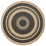 Ковер из комбинированного состава с узором Circles of goodness варинант исполнения - 1 | Loft Concept в Липецке