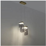 Подвесной светильник волнистой формы из фактурного стекла Wave варинант исполнения - 9 | Loft Concept в Липецке