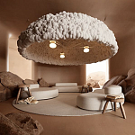 Вязаный подвесной светильник из шерсти Dome Wool Lamp  варинант исполнения - 1 | Loft Concept в Липецке