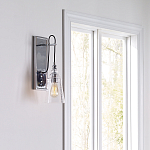 Бра с плафоном в форме колокола из прозрачного стекла с пузырьками Feiss варинант исполнения - 7 | Loft Concept в Липецке